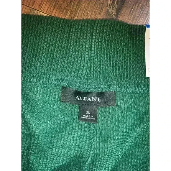 Alfani Women's Wide-Leg Pull-On Pants Green Cedar Basalm Size XL, $69.5 NWT - Picture 5 of 7
